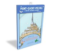 Pochette - Le Mont-Saint-Michel à déplier, colorier et décorer !: avec un dépliant à compléter, une planche d'autocollants et un livret