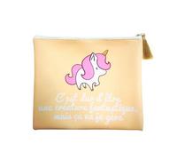 Pochette Licorne Humoristique Jaune