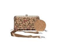 Pochette Liège Bandoulière Double Poche Porte monnaie Motif Papillon Multicolore