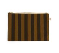 Pochette Lili Rayée Cumin et Noir