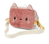 Pochette - LILLIPUTIENS - Jeanne - Velours - Rose - Sangle ceinture (portage banane)