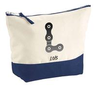 Pochette Loïs Lettre Chaine Mécanique | Grand Format | Idée Cadeau Prénom Motard Biker Mob Anniversaire Oncle Parrain Beau Papa Collègue Départ Retraite Noël