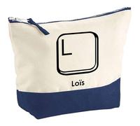 Pochette Loïs Lettre Clavier | Grand Format | Idée Cadeau Prénom Informaticien Geek Gamer Anniversaire Oncle Parrain Beau Papa Collègue Départ Retraite Noël