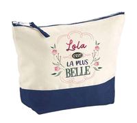 Pochette Lola la Plus Belle | Trousse Grand Format Maquillage Make-up Toilette Cadeau Fête des Mères Anniversaire Soeur Noël Tata Marraine