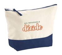 Pochette Ma Boussole Decide - Pouch - Idée Pochette Rangement Cadeau Anniversaire Fête Original Famille Travail Départ Collègue Retraite Noël. - Vert&Terracotta - 2