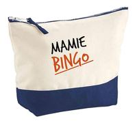 Pochette Mamie Bingo | Pouch | Idée Trousse Toilette Maquillage Cadeau Anniversaire Fête Original Famille Travail Départ Collègue Retraite
