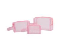 Pochette Maquillage en 3 pièces, Portables avec Zip, Accessoires