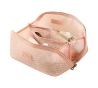 Pochette Maquillage en Maille Pochette Portable Respirante avec Poignée