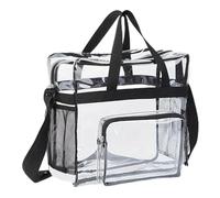 Pochette Maquillage Men's Women's Cosmetic Bag Transparent Waterproof Large-Capacity Lipstick Toiletries Skin Care Products Organizer Makeup(Black Small)