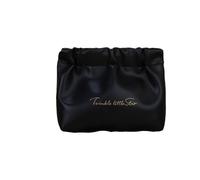 Pochette Maquillage Portable Girl Makeup Bag Women Handbag Pouch Toiletry Make Up Organizer Case Waterproof Wash Kit Travel Cosmetic(C-Small Black)