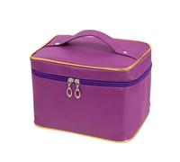 Pochette Maquillage Portable Travel Wash Bag Female Transparent Waterproof Makeup Storage Pouch Large Capacity Cosmetic Organizer Beauty(Gold Purple)