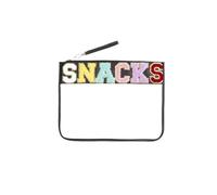 Pochette Maquillage Sacs à goûter à Motifs de Lettres Tendance, Trousse de Maquillage colorée Mignonne, Pochette de Rangement à Fermeture éclair, for Femmes et Filles Trousse de Maquillage(Svart)