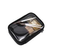 Pochette Maquillage Waterproof Transparent Cosmetic Bag Women Make Up Case Travel Zipper Clear Makeup Beauty Wash Organizer Bath Toiletry Bags Kit(M)