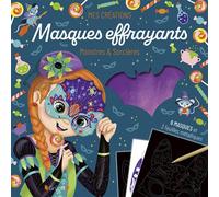 Pochette - Masques effrayants - 6 masques a gratter - Eugénie Varone - Grund - Jeux livres objets
