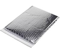 Pochette matelassée (l x H) 173 mm x 254 mm argent plastique