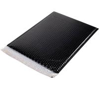 Pochette matelassée (l x H) 173 mm x 254 mm noir plastique