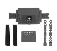 Pochette MéDicale Micro IFAK 2 en 1, Petite Trousse de Premiers Secours Compacte Molle, Pochettes Tactiques pour Ceinture de Traumatologie(Gray)