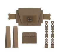 Pochette MéDicale Micro IFAK 2 en 1, Petite Trousse de Premiers Secours Compacte Molle, Pochettes Tactiques pour Ceinture de Traumatologie(Brown)