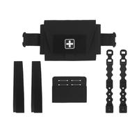 Pochette MéDicale Micro IFAK 2 en 1, Petite Trousse de Premiers Secours Compacte Molle, Pochettes Tactiques pour Ceinture de Traumatologie(Black)
