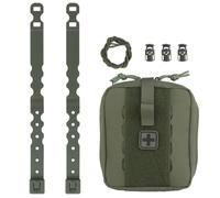 Pochette MéDicale Molle à Ouverture Rapide, Pochette de Premiers Secours Tactique DéTachable pour HéMorragie Porte Ceinture pour Ciseaux MéDicaux Pochette IFAK Vide(Green)