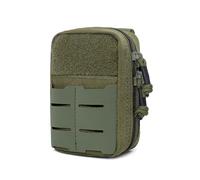 Pochette médicale portable en nylon pour la survie en plein air, première poche zippée, sac à pharmacie portable, sac à fermeture éclair, sac d'urgence, vert militaire, Taille unique