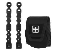 Pochette MéDicale Tactique Molle, Organiseur de Trousse de Premiers Secours Haut de Gamme avec Emplacement pour Ciseaux de Traumatologie, pour la Survie en ExtéRieur en Cas D'Urgence(Black)