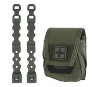 Pochette MéDicale Tactique Molle, Organiseur de Trousse de Premiers Secours Haut de Gamme avec Emplacement pour Ciseaux de Traumatologie, pour la Survie en ExtéRieur en Cas D'Urgence(Green)