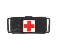 Pochette Médicale Tactique pour Traumatismes, Organisateur MOLLE 2 Pièces | Nylon, Éléments élastiques, Design fendu à accès rapide, Poche intérieure amovible, Organisation(MCBK)
