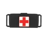 Pochette Médicale Tactique pour Traumatismes, Organisateur MOLLE 2 Pièces | Nylon, Éléments élastiques, Design fendu à accès rapide, Poche intérieure amovible, Organisation(Black)