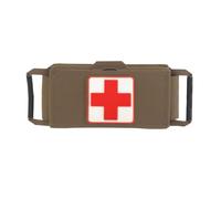 Pochette Médicale Tactique pour Traumatismes, Organisateur MOLLE 2 Pièces | Nylon, Éléments élastiques, Design fendu à accès rapide, Poche intérieure amovible, Organisation(Brown)