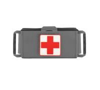 Pochette Médicale Tactique pour Traumatismes, Organisateur MOLLE 2 Pièces | Nylon, Éléments élastiques, Design fendu à accès rapide, Poche intérieure amovible, Organisation(Gray)