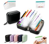 Pochette Medicament, Pilulier Sac, 14 Jours Ensemble De Pochettes à Pilules éTanches,Waterproof Pill Pouches For Travel, à Fermeture éClair, RéUtilisable (Noir,7 bags)