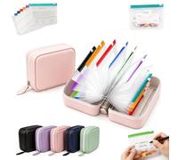Pochette Medicament, Pilulier Sac, 14 Jours Ensemble De Pochettes à Pilules éTanches,Waterproof Pill Pouches For Travel, à Fermeture éClair, RéUtilisable (Rose,7 bags)