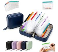 Pochette Medicament, Pilulier Sac, 14 Jours Ensemble De Pochettes à Pilules éTanches,Waterproof Pill Pouches For Travel, à Fermeture éClair, RéUtilisable (Bleu,7 bags)