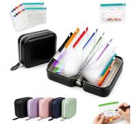 Pochette Medicament, Pilulier Sac, 14 Jours Ensemble De Pochettes à Pilules éTanches,Waterproof Pill Pouches For Travel, à Fermeture éClair, RéUtilisable (Noir,14 bags)