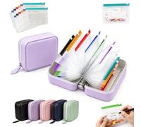 Pochette Medicament, Pilulier Sac, 14 Jours Ensemble De Pochettes à Pilules éTanches,Waterproof Pill Pouches For Travel, à Fermeture éClair, RéUtilisable (Violet,14 bags)