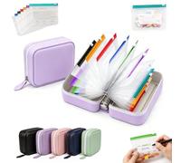 Pochette Medicament, Pilulier Sac, 14 Jours Ensemble De Pochettes à Pilules éTanches,Waterproof Pill Pouches For Travel, à Fermeture éClair, RéUtilisable (Violet,7 bags)