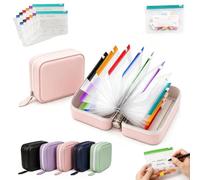 Pochette Medicament, Pilulier Sac, 14 Jours Ensemble De Pochettes à Pilules éTanches,Waterproof Pill Pouches For Travel, à Fermeture éClair, RéUtilisable (Rose,14 bags)