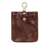 Pochette médiévale en cuir - Sac à main rétro avec cordon de serrage - Organisateur de pièces de monnaie - Sac à dés - Pochettes de ceinture, accessoires de costume élégants pour, rouge foncé, Refer