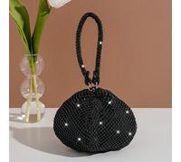 Pochette mini ornée de strass, sac à main élégant pour femme, idéal pour les fêtes, les événements, le quotidien, les rendez-vous, le shopping, peut également servir de porte-monnaie. Taille UniquePol