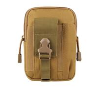 Pochette Molle multifonctionnelle, Sac Banane Tactique, étui de Ceinture, Portefeuille, Sac à Main, étui pour téléphone (Khaki)