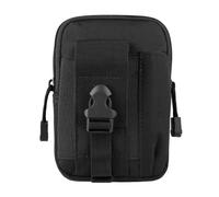 Pochette Molle multifonctionnelle, Sac Banane Tactique, étui de Ceinture, Portefeuille, Sac à Main, étui pour téléphone (Black)