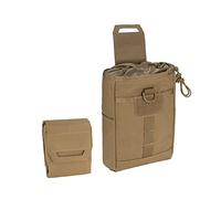 Pochette Molle Tactique Pliable avec Cordon de Serrage pour Ceinture de Combat, Gilet Plaque de Transport Sac à Dos Utilitaire Pliable Camouflage Multicolore (Coyote Brown)