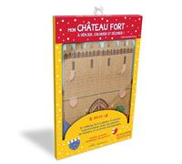 Pochette - Mon château fort à déplier, colorier et décorer ! - Avec un dépliant à compléter, une planche de stickers et un livret - Claire Zucchelli-Romer - Mila Boutan Eds - Jeux livres objets