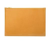 Pochette multifonction en cuir, grand modèle - Ambre