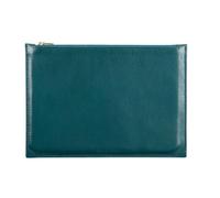 Pochette multifonction en cuir, petit modèle - Vert émeraude