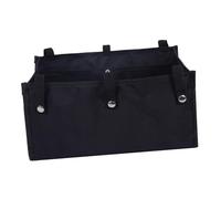 Pochette Multifonctionnelle Sous Siège pour Déambulateur, Panier Rangement Livres et Tasses Personnes Âgées, Noir 33x23x15 cm