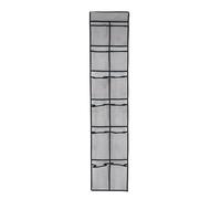 Pochette Murale Suspendue Simple 12 Compartiments en Tissu Non Tissé | Rangement Multi-usage, Installation sans Clou, pour Chambre et Location