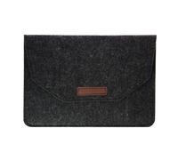 Pochette Noire Ordinateur Portable 15'' Feutrine Intérieur Soft Touch
