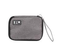 Pochette Numérique Multifonction PVC, Portable, Résistante, Noire | Compartiments Multiples, pour Écouteurs et Accessoires Numériques, en Voyage ou Déplacement Professionnel